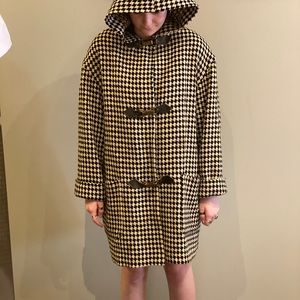 David Benjamin Vintage black & creme coat.